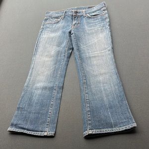 Citizens of Humanity size 28 low waist cropped jeans